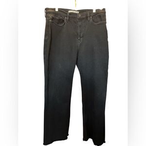 Womens Hudson Jeans Barbara BLK Black Jeans/Raw Hem – Size 33 – Raw Hem